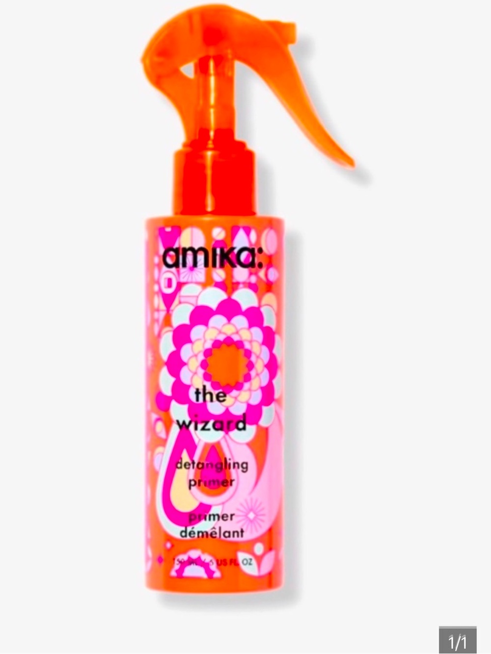 amika Detangling Primer Spray — Orange & Pink
